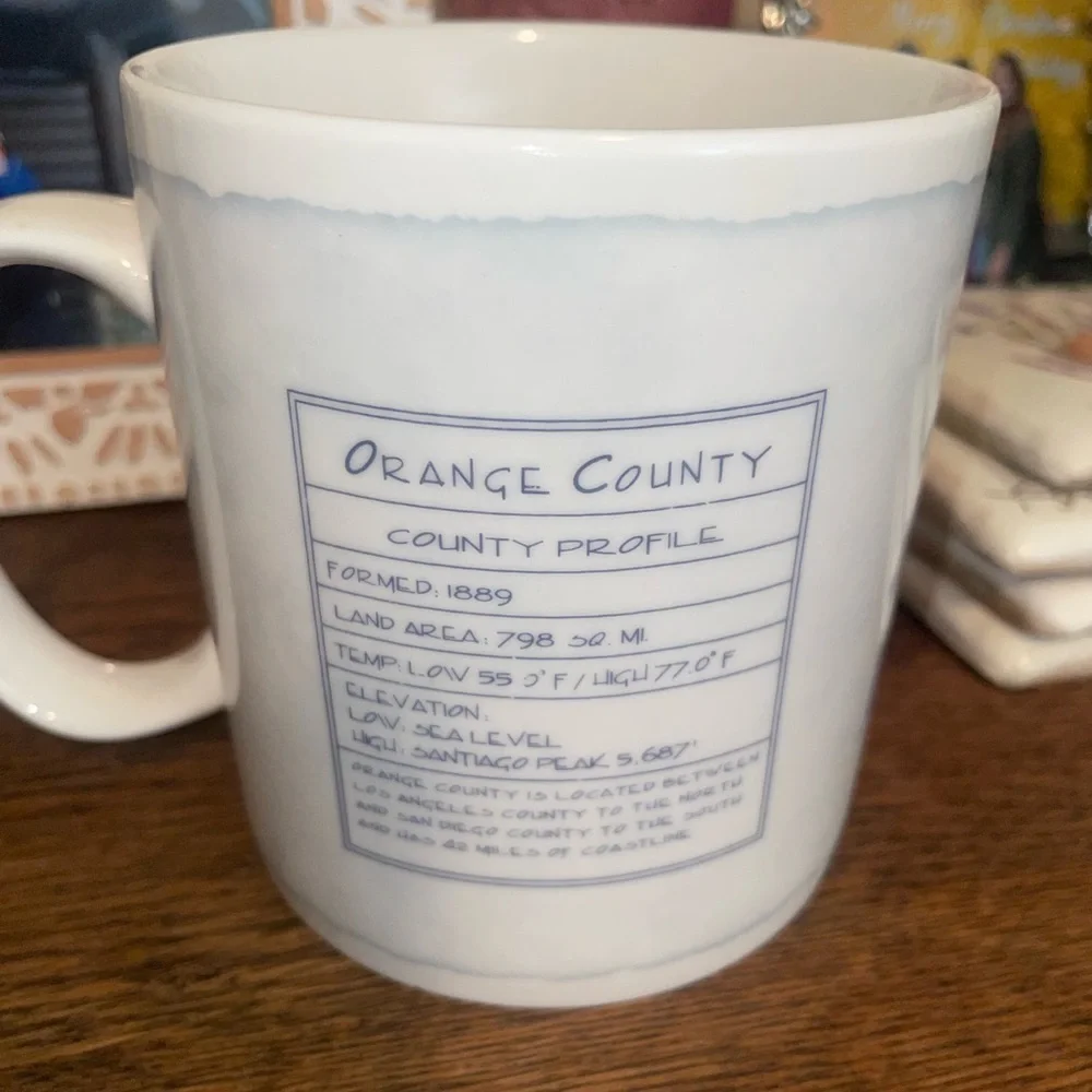 Starbucks Collector Mugs Orange County Coffee Mug Cup 18fl oz